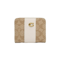 Coach Corner Zip Wristlet - Khaki/Chalk