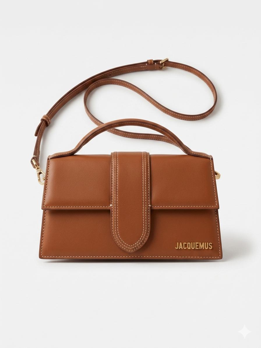 Jacquemus Le Grand Bambino – Camel Leather